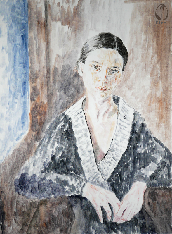 oil on paper - olio su carta di Piro